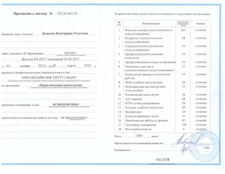 Сертификат 11
