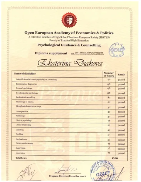 Сертификат 1