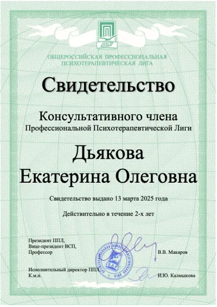 Сертификат 2